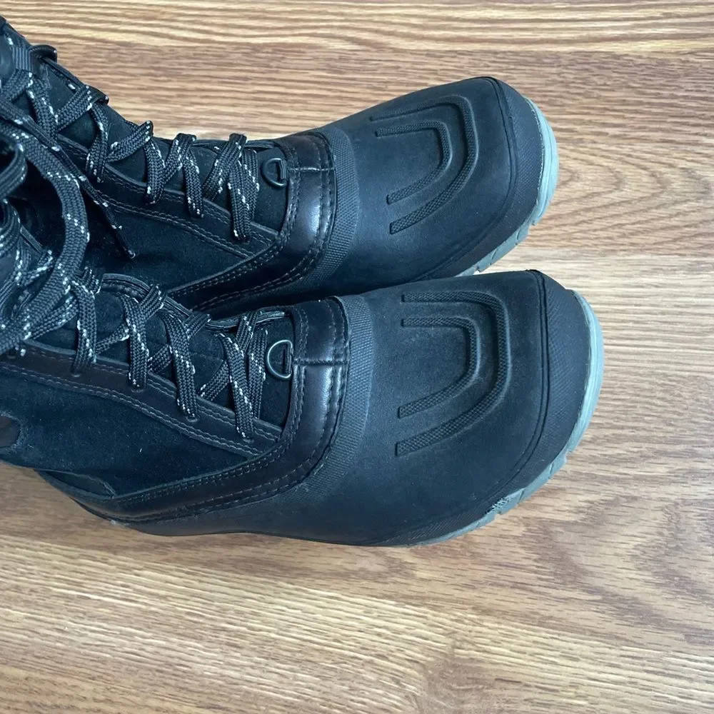 The-North-Face Womens Shellista Snow Boot Size 8 Waterproof Tall Lace Up Black